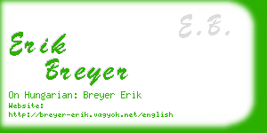 erik breyer business card